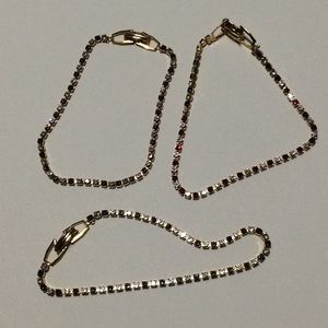 3 Beautiful Tennis Bracelets.